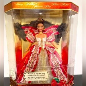 Mattel Happy Holidays Special Edition Barbie 10th Anniversary NIB 1997